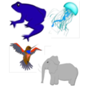 download Animals clipart image with 180 hue color
