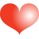 download Heart clipart image with 0 hue color