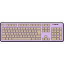 download Keyboard clipart image with 225 hue color