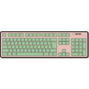 download Keyboard clipart image with 315 hue color