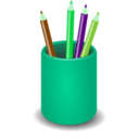 download Penholder clipart image with 90 hue color