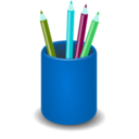 download Penholder clipart image with 135 hue color