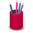 download Penholder clipart image with 270 hue color