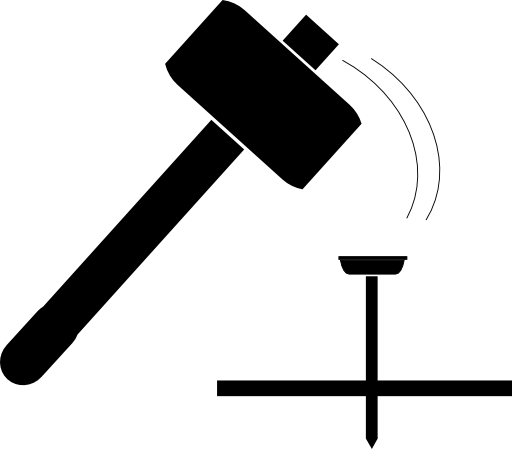 Hammer And Nail Icon