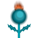 download Scottish Thistle clipart image with 90 hue color