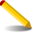 download Pencil clipart image with 0 hue color