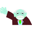 download Old Man Smiling clipart image with 135 hue color