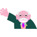 download Old Man Smiling clipart image with 315 hue color