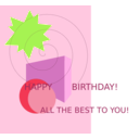 download Birthday Greetings clipart image with 45 hue color