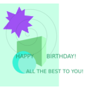 download Birthday Greetings clipart image with 225 hue color