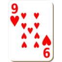 White Deck 9 Of Hearts