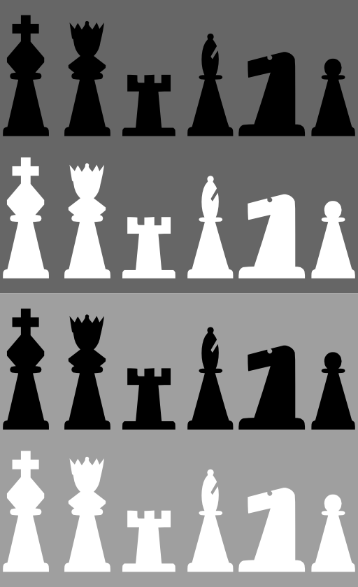 2d Chess Set Pieces