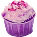 download Small Cake clipart image with 270 hue color