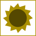 download Eco Green Sun Icon clipart image with 315 hue color