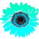 download Sunflower clipart image with 135 hue color