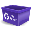 download Empty Recycling Box With Words clipart image with 45 hue color
