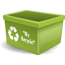 download Empty Recycling Box With Words clipart image with 225 hue color