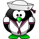 download Sailor Penguin clipart image with 90 hue color