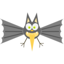 download Funny Bat clipart image with 45 hue color