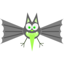 download Funny Bat clipart image with 90 hue color