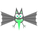 download Funny Bat clipart image with 135 hue color