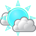 download Tango Weather Few Clouds clipart image with 135 hue color