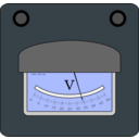 download Voltmeter clipart image with 180 hue color