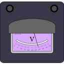 download Voltmeter clipart image with 225 hue color
