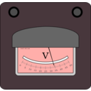 download Voltmeter clipart image with 315 hue color