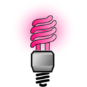 download Energy Saver Lightbulb Bright clipart image with 270 hue color