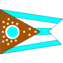 download Flag Of The State Of Ohio clipart image with 180 hue color