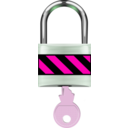 download Padlock Close clipart image with 270 hue color