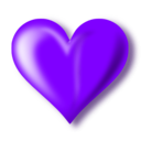 download Heart clipart image with 270 hue color