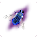 download Bee clipart image with 180 hue color