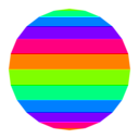 download Vertical Striped 24gon 6 Color clipart image with 90 hue color