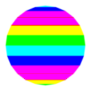 download Vertical Striped 24gon 6 Color clipart image with 180 hue color