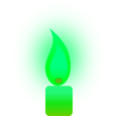 download Burning Candle clipart image with 90 hue color