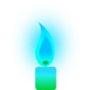 download Burning Candle clipart image with 135 hue color