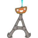 download Cute Paris Eiffel Tower France clipart image with 180 hue color
