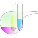 download Test Tubes And Retorta clipart image with 180 hue color
