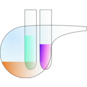 download Test Tubes And Retorta clipart image with 270 hue color