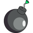 download Bomb clipart image with 90 hue color
