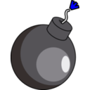 download Bomb clipart image with 180 hue color