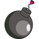 download Bomb clipart image with 270 hue color