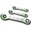 download Ratchet Spanner Set clipart image with 270 hue color