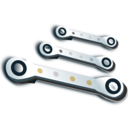 download Ratchet Spanner Set clipart image with 0 hue color