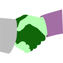 download Handshake clipart image with 90 hue color