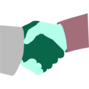 download Handshake clipart image with 135 hue color