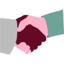 download Handshake clipart image with 315 hue color