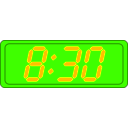 download Digital Clock clipart image with 45 hue color